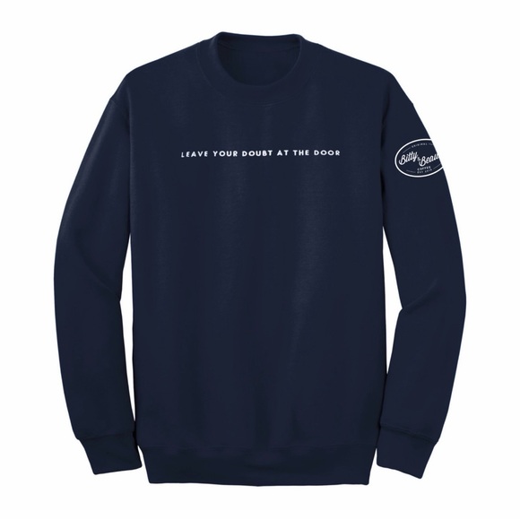 Bitty & Beau Tops - Bitty & Beau’s Coffee Leave Your Doubt At The Door Crewneck Size Medium